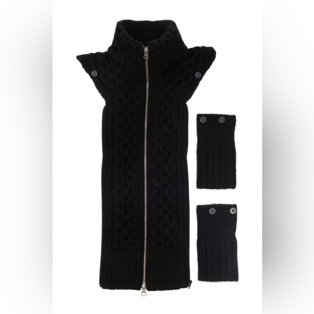 Veronica Beard Upstate Wool Dickey and Matching Cuffs
